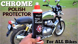 CHROME Paint Protector Polish for Royal Enfield | Avoid Rust & Watermark Issue On CHROME