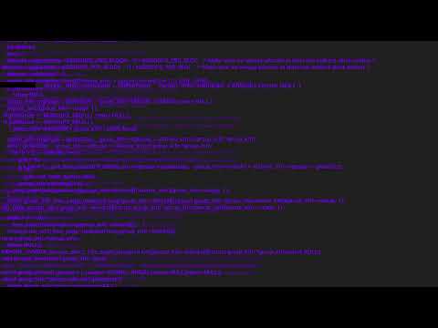Purple screen coding hacker concept animation with glitch Free Stock Video