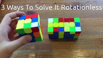3 Ways To Solve This F2L Pair Rotationless!