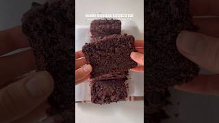 double chocolate banana bread #shorts