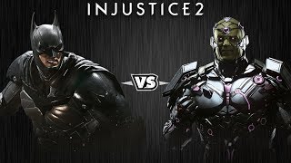 Injustice 2 - Бэтмен против Брейниака - Intros & Clashes (rus)
