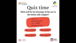 Python Quiz | What will be output of the following python code snippet? #python #programming