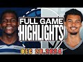 Minnesota Timberwolves Vs San Antonio Spurs Full Game Dec 29 2024 NBA Season 2024 25