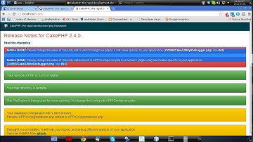 CakePHP Instalação - parte 1 - Instalando de arquivo descompactado