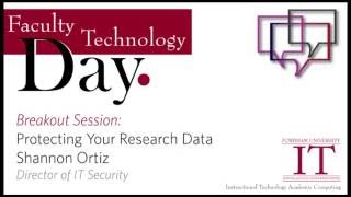 Protecting Your Research Data