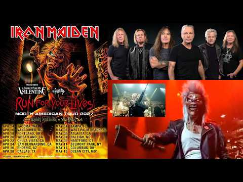 Video IRON MAIDEN Return To North America In 2027 Run For Your Lives Tour new dates!