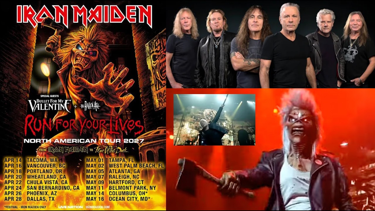 IRON MAIDEN Return To North America In 2027 “Run For Your Lives” Tour new  dates!