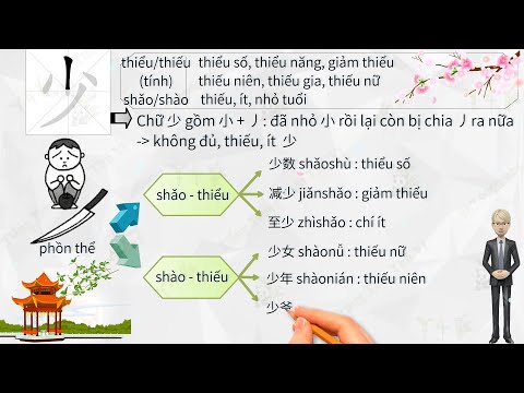 Video Cách học chiết tự chữ 少 nhớ lâu, dễ nhớ | cách hỏi số... - youtube