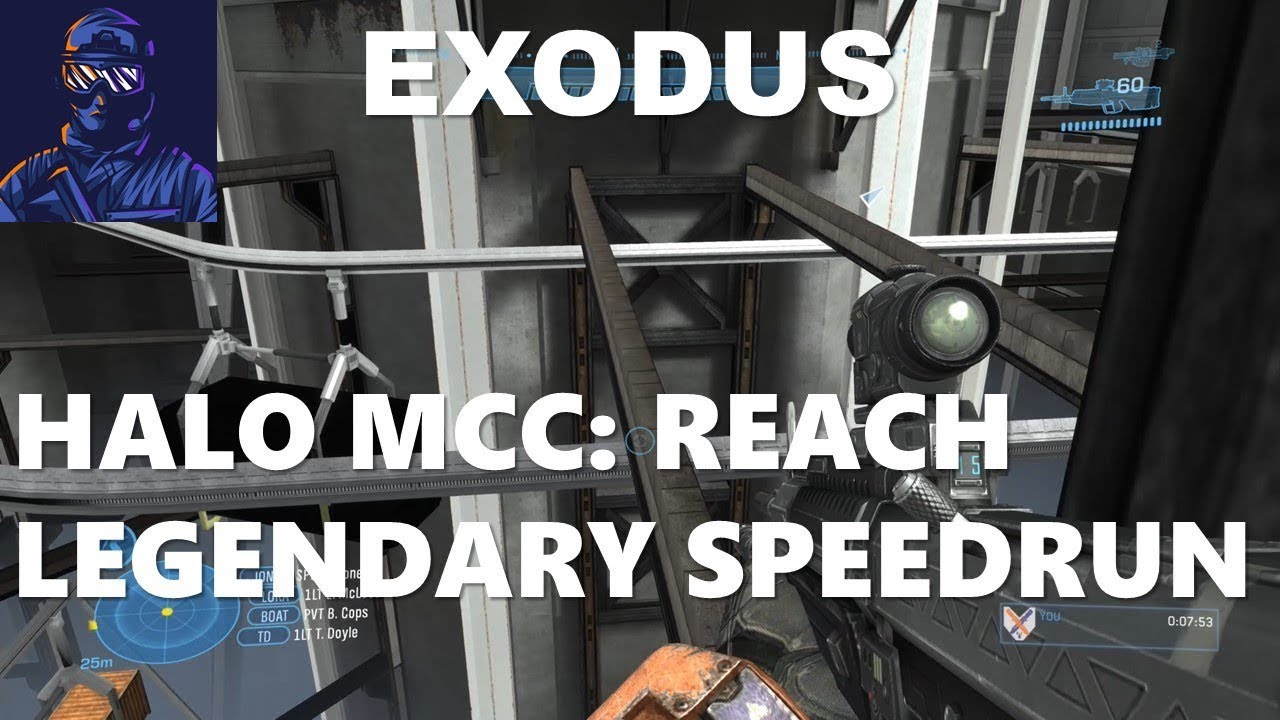 Halo MCC: Reach Legendary Speedrun Part 6 - Exodus - YouTube