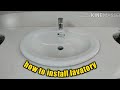 How to install a lavatory and fittings