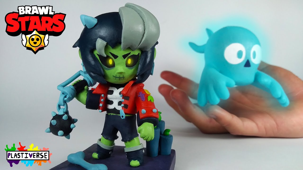 Como Hacer A Colette De Brawl Stars De Plastilina Clay Diy Youtube - muñecos de brawl stars de plastilina