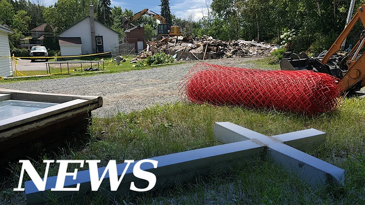 Crews demolish what is left of Grace United Church...