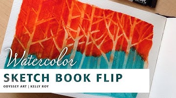 Sketchbook Flip - Strathmore 400 Series Watercolor Journal