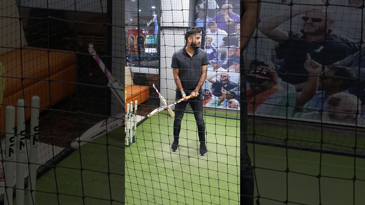 Cricket Expert Javed Khan facing Ishant Sharma's swing and good length ball