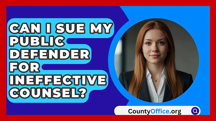 Can I Sue My Public Defender For Ineffective Counsel? - CountyOffice.org