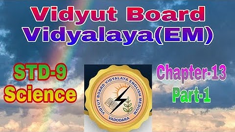 723.Std-9, Science, Chapter-13, Part-1, Vidyut Board Vidyalaya | BHAGYESH THAKKAR