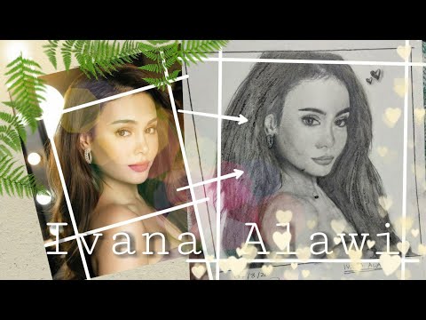 Ivana Alawi // Charcoal Drawing (unexpected result) - YouTube