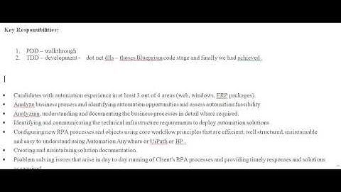 RPA -My Interview Experience -Challenges and best Practices -Video2