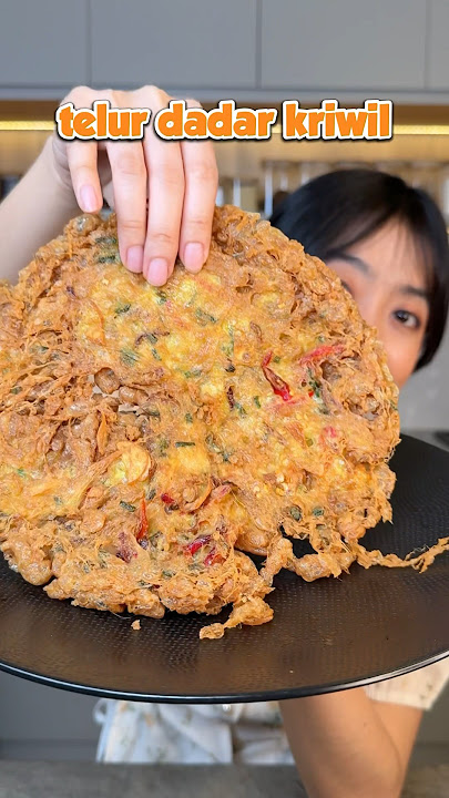 Cara bikin telur dadar kriwil yang crispy #ngeshortsbareng