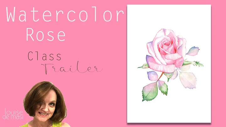 How to paint a realistic rose in watercolor - onli...