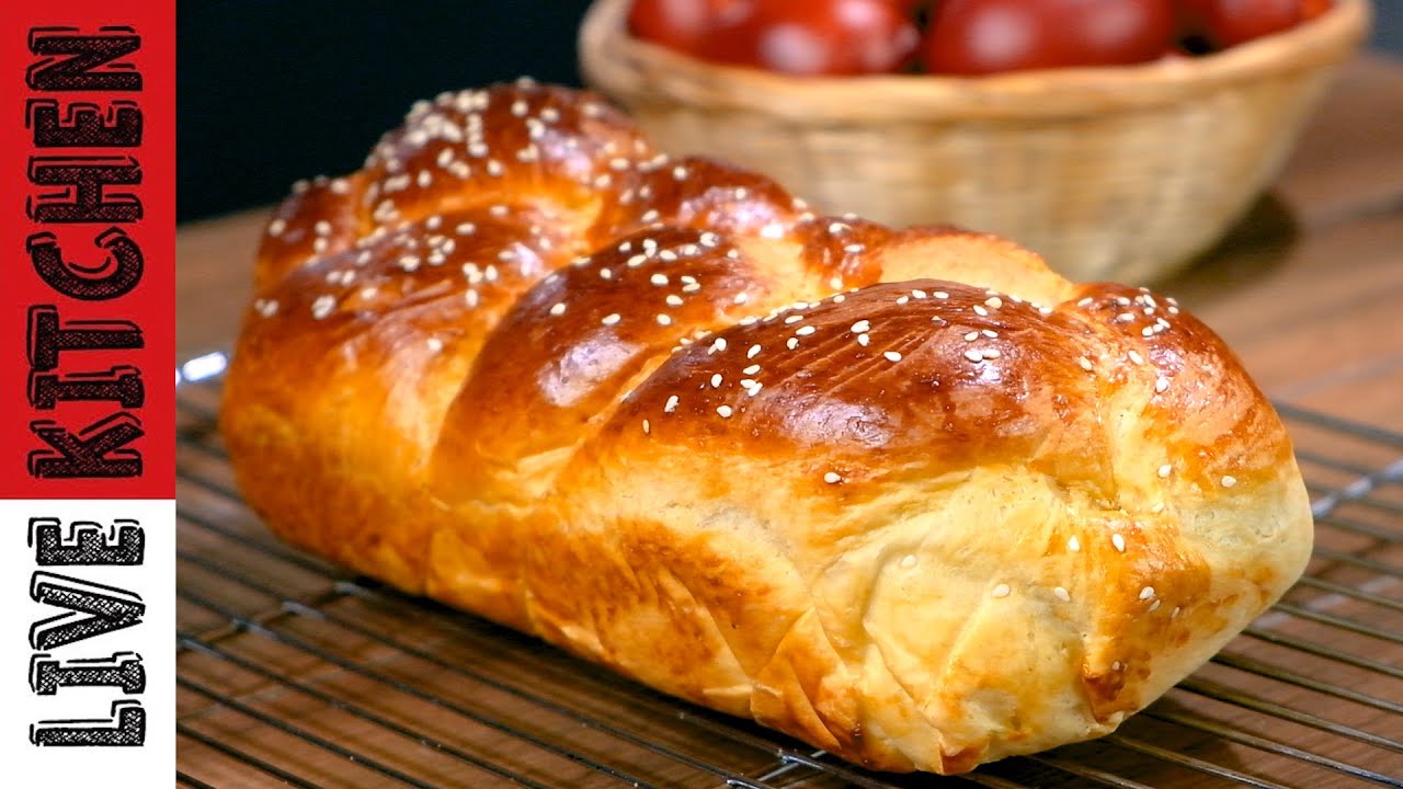 ⁣Τα πιο Αφράτα Πασχαλινά Τσουρέκια με Ίνες(Χωρίς Μίξερ)-Επαγγελματική συνταγή-Best Brioche Bread!!!