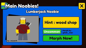 How to get LUMBERJACK Noobie in FIND THE NOOBIES MORPHS Roblox