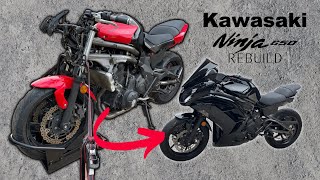 WRECKED Bike Rebuild - Kawasaki Ninja 650 Complete Build