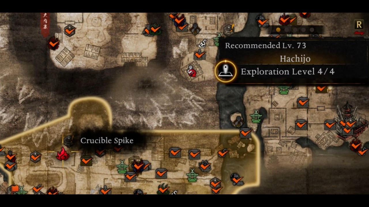 Nioh 3 Hachijo Inaccessible Crucible Spike How to Reach 1190 CE - Heian