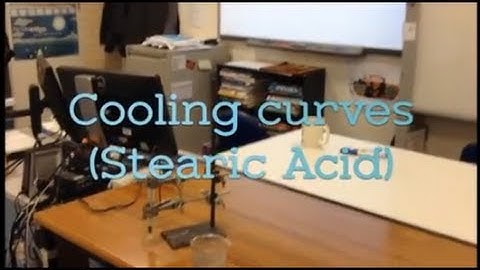 Cooling curves - stearic acid cooling from a liquid to a solid