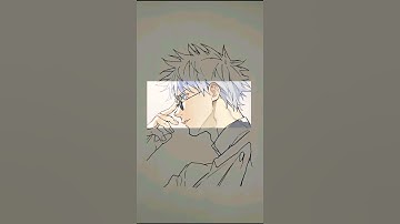 gojo drawing #tranding #shorts #anime #jujutsukaisen #gojo #howtodrawgojo #art