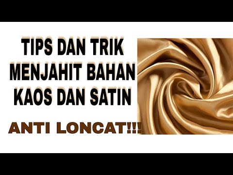 Video: Cara Menjahit Satin