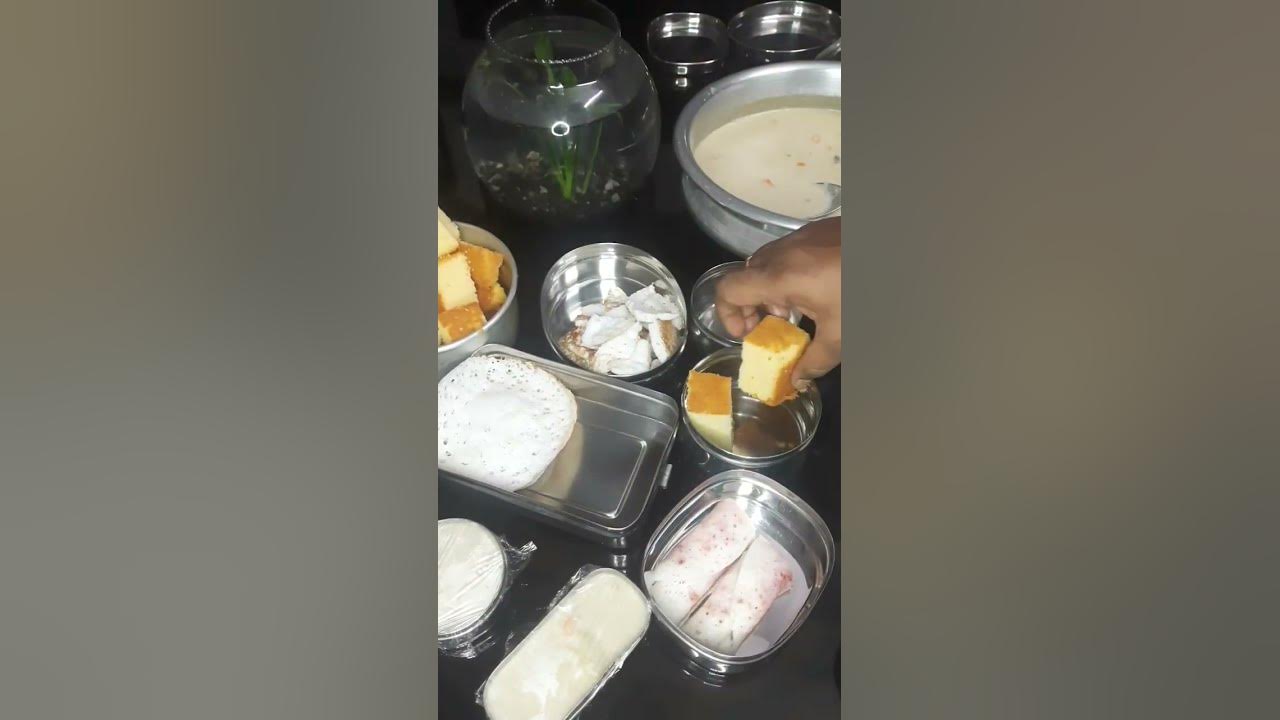 Lunch Box Series Episode 8 Appam & veg stew tea cake lunchbox
