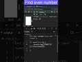 "Is Your Number Even or Odd? 🤔 #Shorts" #coding #javascriptshorts #js #programming