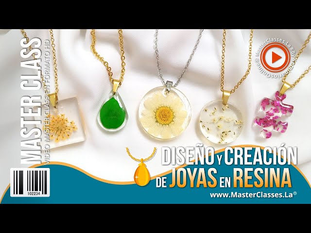 Diseño y Creación de Joyas en Resina - Realizarás espectaculares joyas.