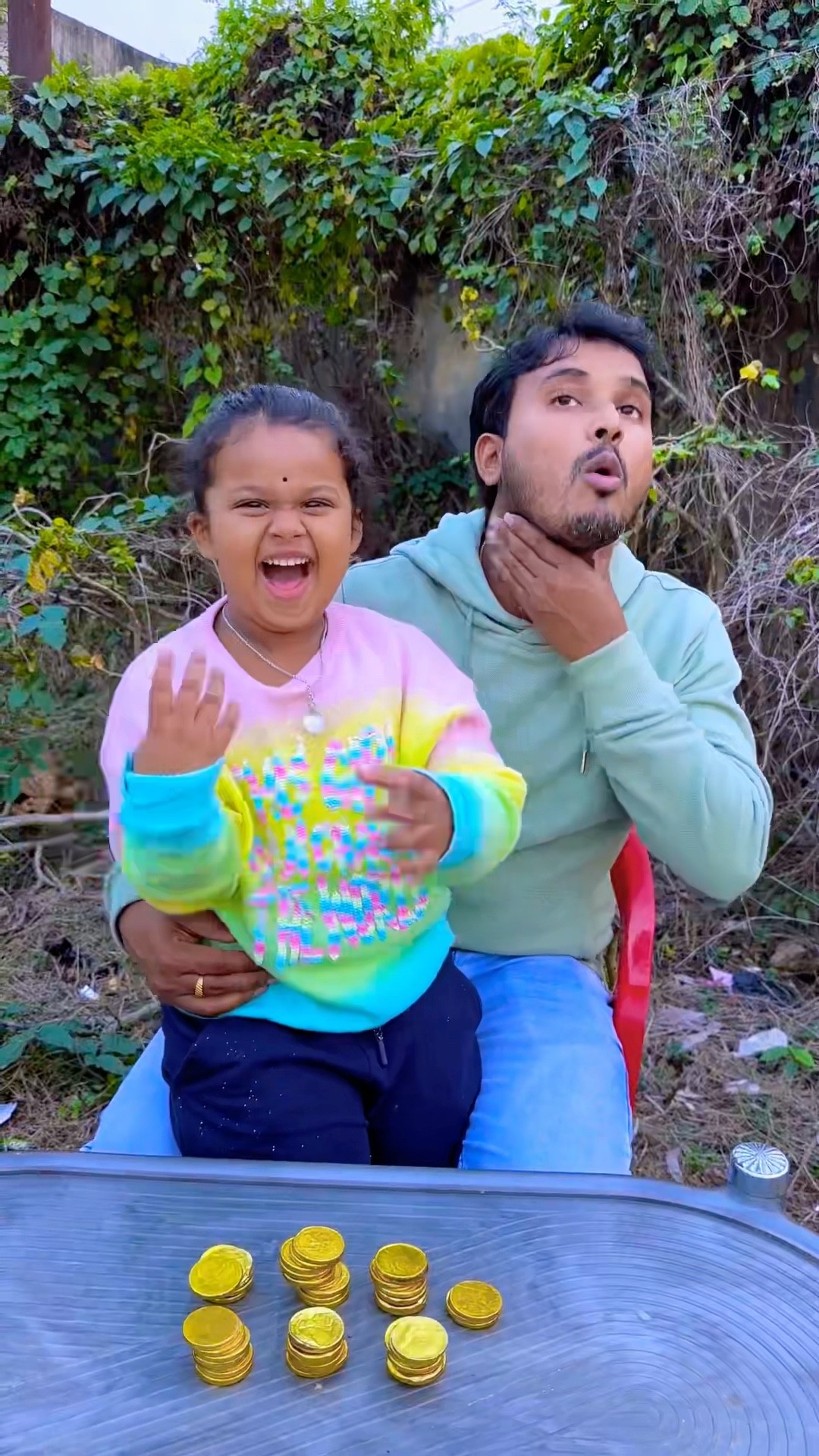 Gold Coin Prank On Papa ???#shorts #viral #trending #funny #comedy #shortvideo