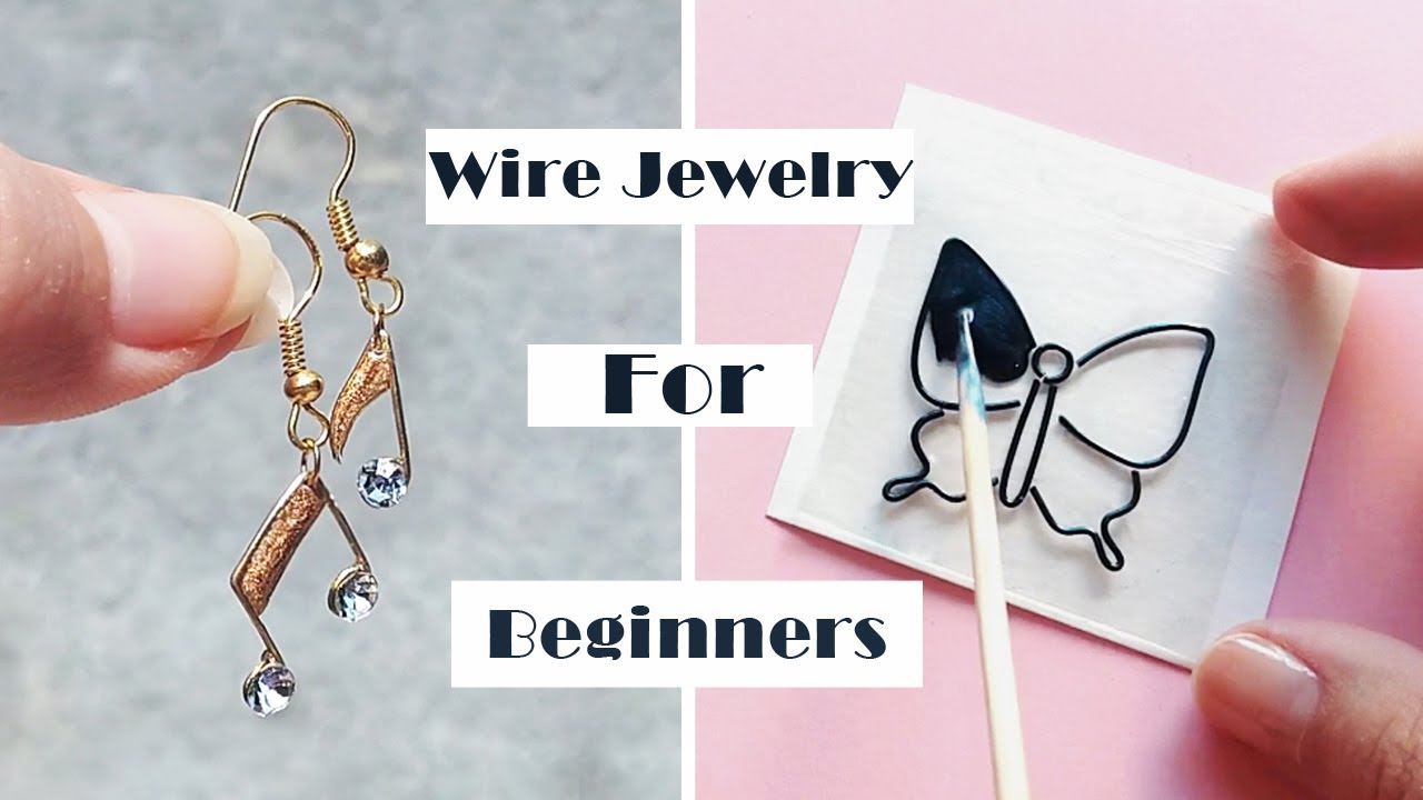 How To Make Wire Jewelry For Beginners / Wire & Resin Jewelry