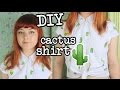 DIY Cactus Shirt | Cropped, Tie-Up Style