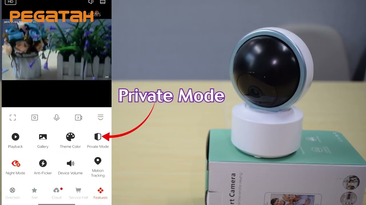 Tuya Smart 360° PTZ Security Camera with AI Motion Tracking- Baby/Pet/House Monitor,2-Way Talk