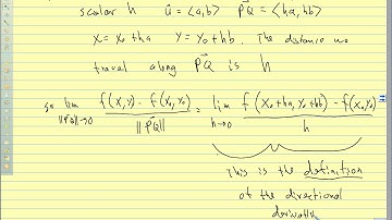 Calc III 13.6 Directional Derivatives and the Gradient