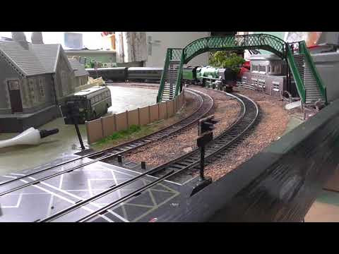 Lyme Regis loco on Hornby trakmat layout