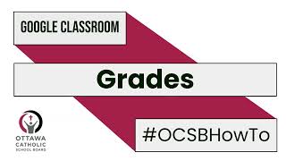 #OCSBHowTo Grades