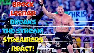 Streamers React - Classics! Lesnar breaks the streak!! - Wrestlemania 30 #wwe #wrestlemania #streak