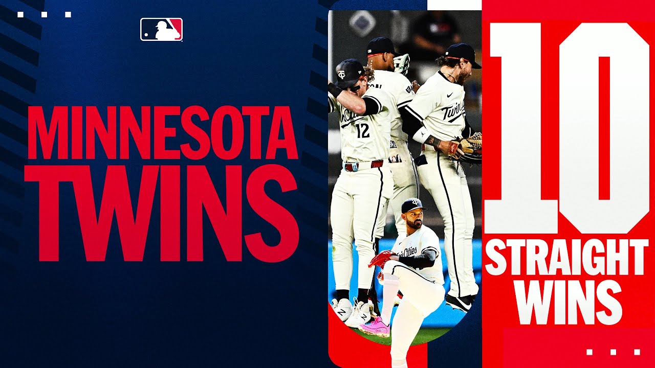 The Minnesota Twins have the first 10-game winning streak of the 2025 season! (Highlights)