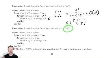 NP Completeness 6 - Independent Set Algorithms