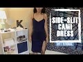 DIY|| Ribbed Cami Dress w/ Side-Slit