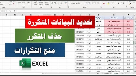 اكتشاف البيانات المتكررة وإزالتها ومنع التكرارات مستقبلا| Remove duplicate data