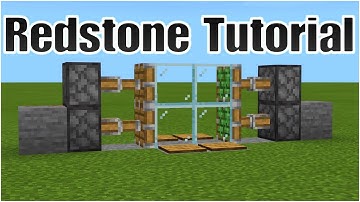 2X2 Piston Redstone Door Tutorial | Minecraft Bedrock Edition