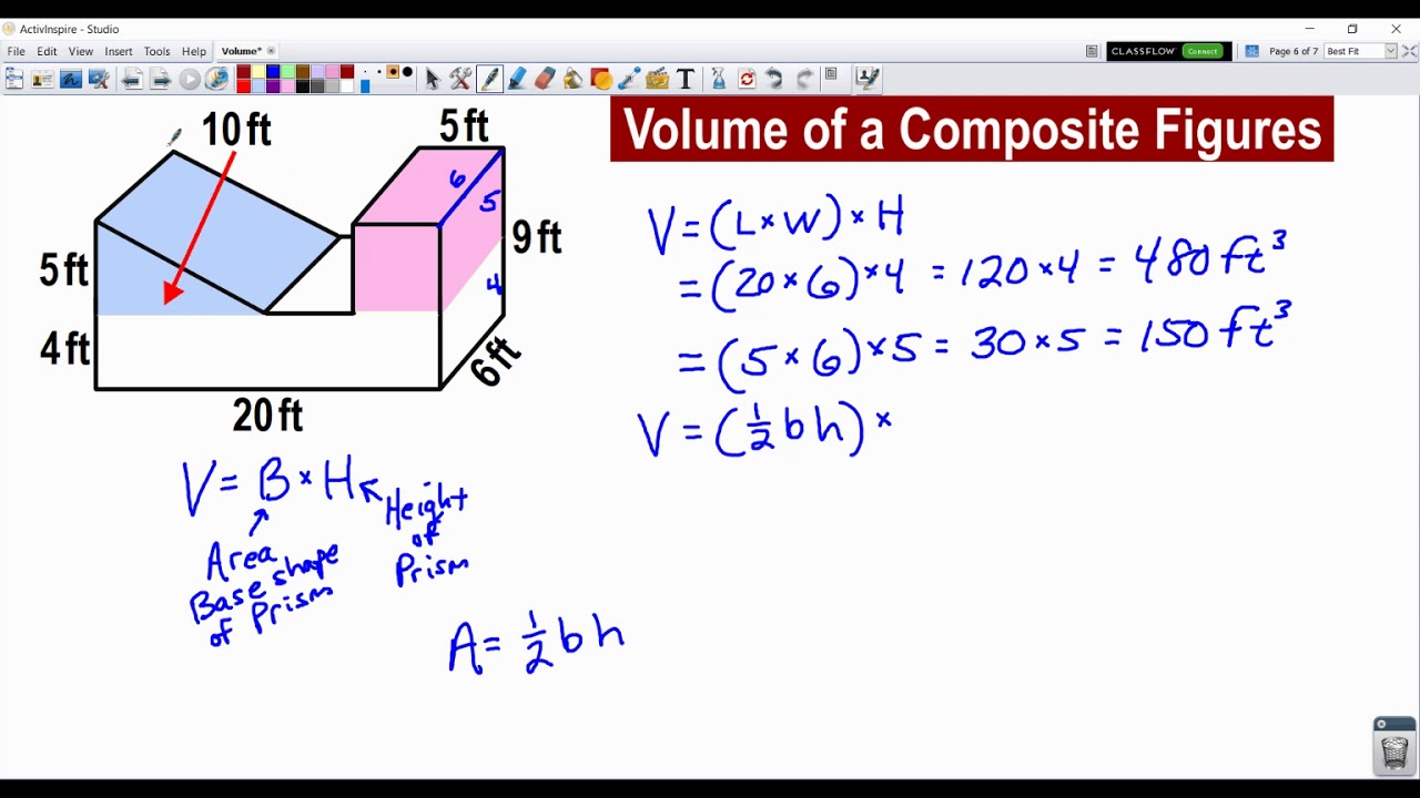 Volume Of Composite Figures 2 Examples Youtube