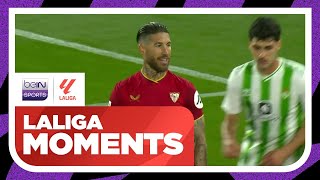 Still got it! Sergio Ramos' goal line clearance vs Real Betis | LaLiga 23/24 Moments