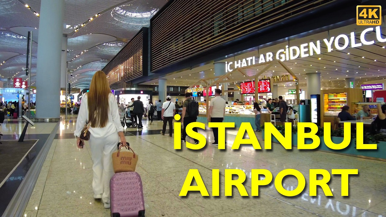 Istanbul, Turkiet | İstanbul İnternational Flygplats (IST) | Flygplatspromenad 4K